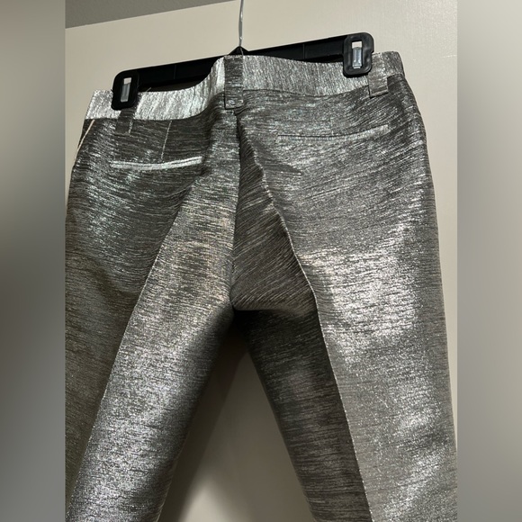 DOLCE & GABBANA METALLIC TROUSER PANT W/PIN STRIPE - EU size 40 - Picture 9 of 16